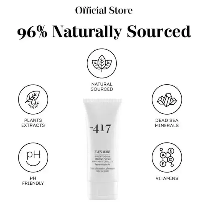-417 Dead Sea Brightening Firming Skin Tightening Cream for Body Neck | 100ml/3.3fl.oz
