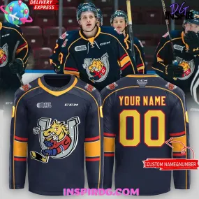 -Barrie Colts New Uniform 2024-25 Black Hockey Jersey