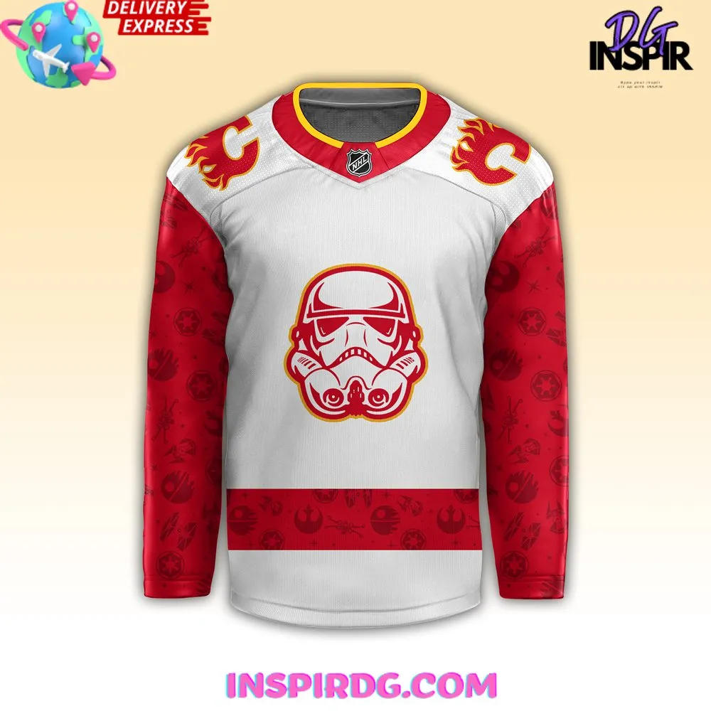 -Calgary Flames x Star Wars Night Hockey Jersey