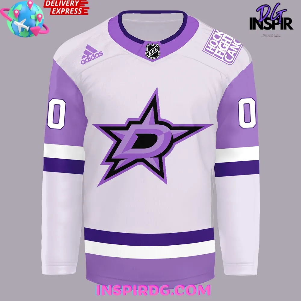 -Dallas Stars x Hockey Fights Cancer Night 2024 Hockey Jersey