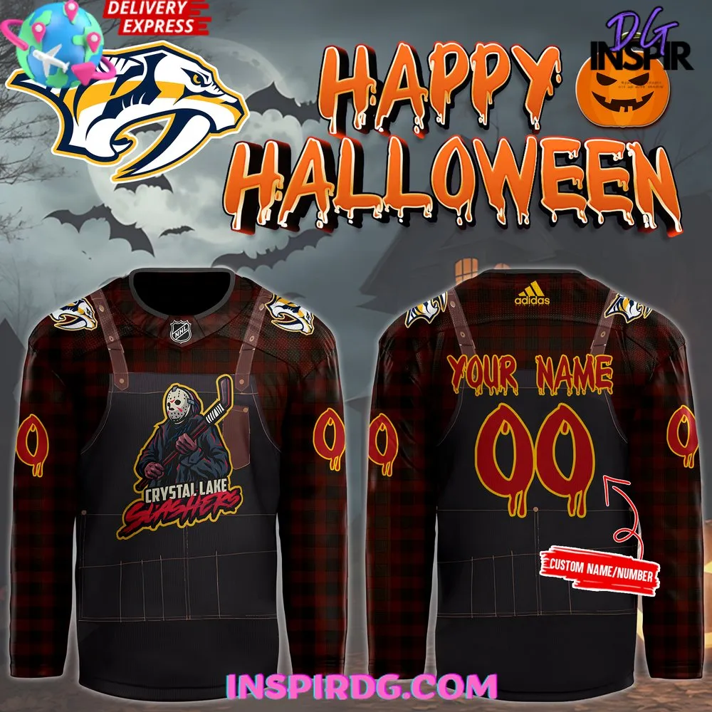 -Nashville Predators x Halloween Night 2024 Hockey Jersey