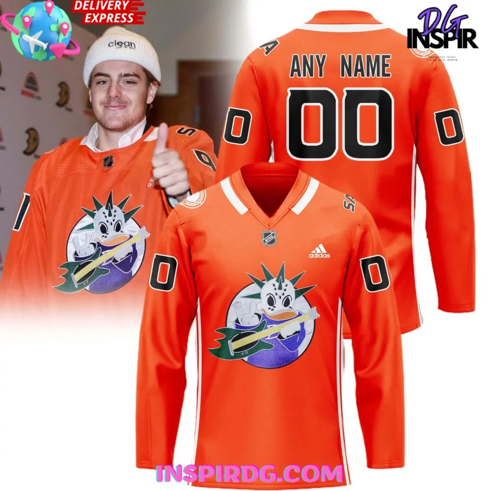 -NHL Anaheim Ducks ORANGEWOOD New Hockey Jersey