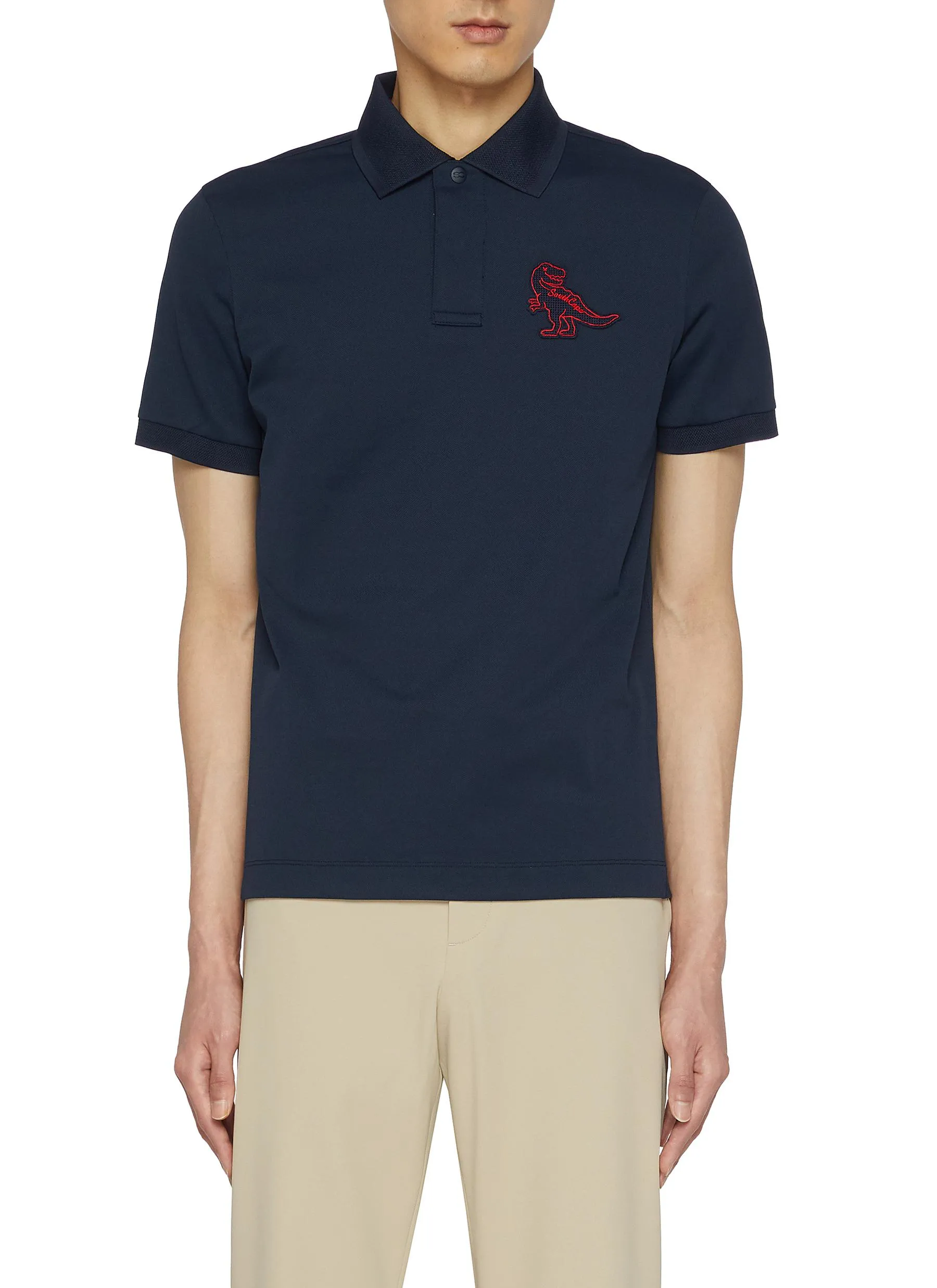 -----------SOUTHCAPE  ---- ------------ ----Dark Dinosaur Polo Shirt --