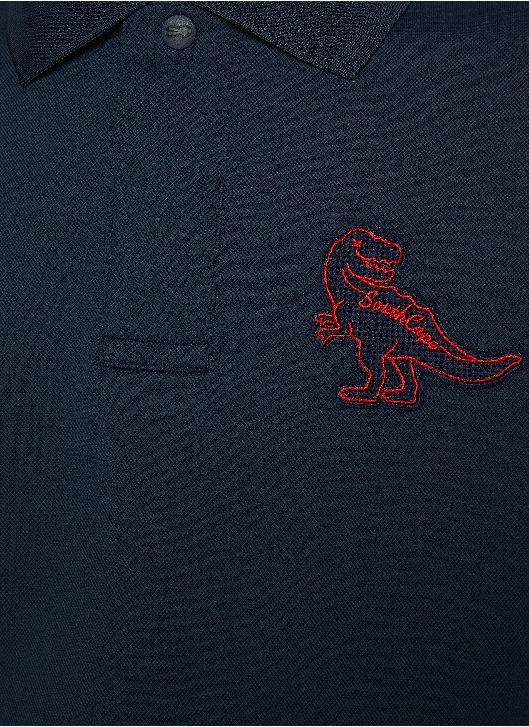 -----------SOUTHCAPE  ---- ------------ ----Dark Dinosaur Polo Shirt --