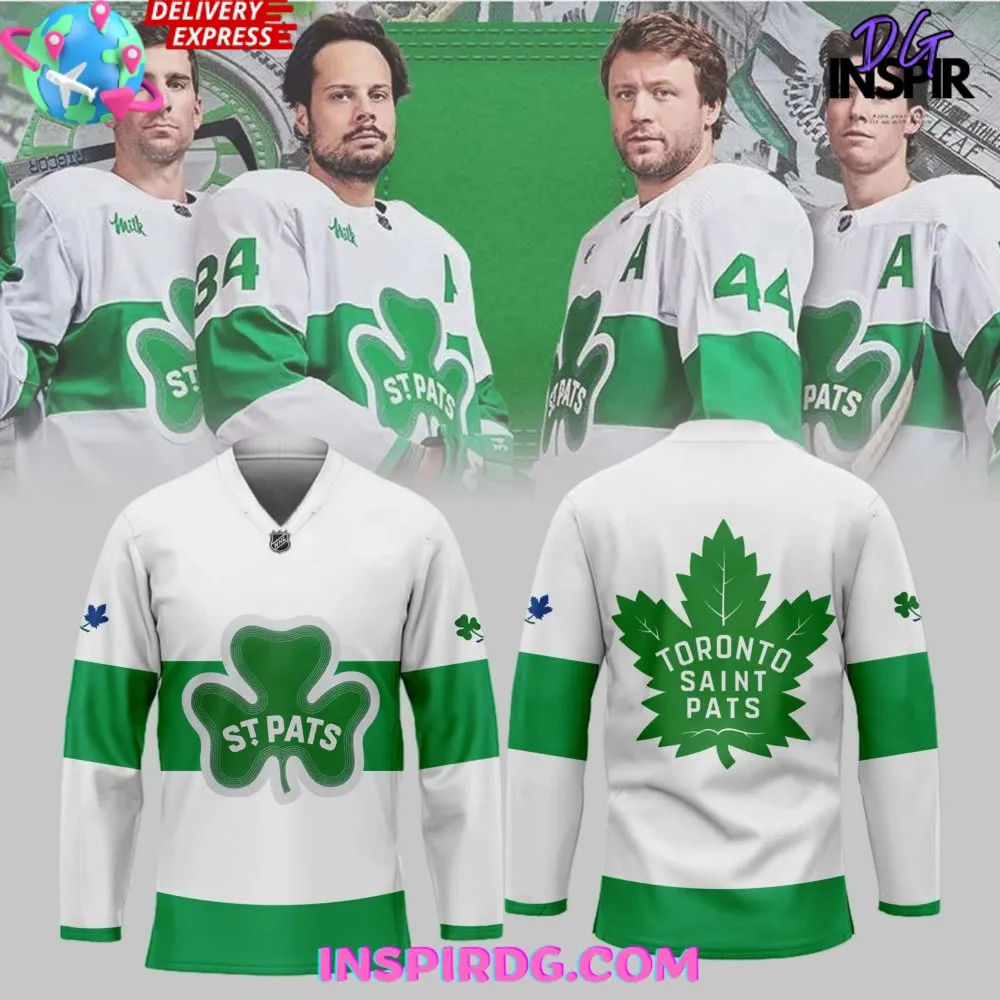 -Toronto Maple Leafs Saint Patricks Day 2024 Hockey Jersey