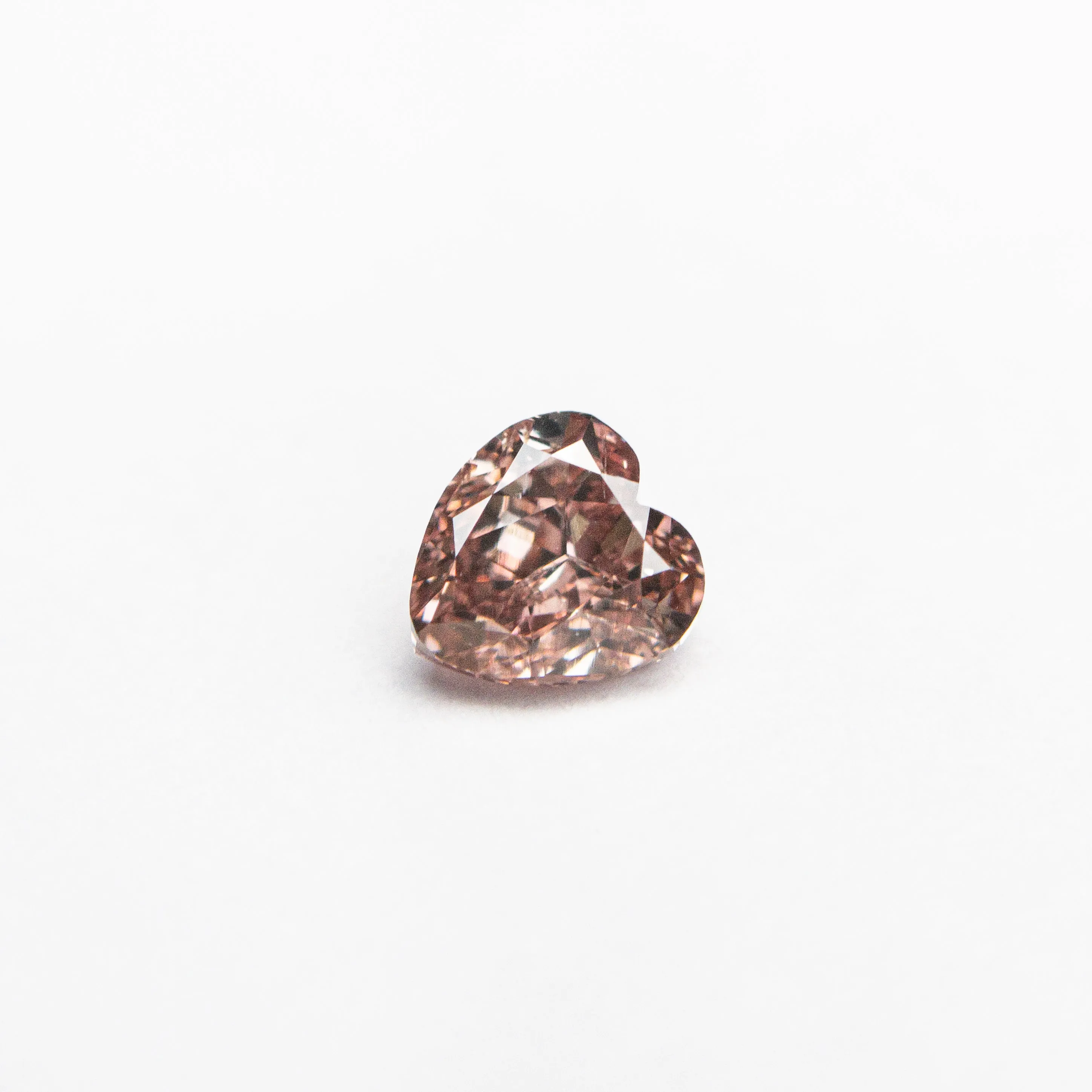 0.30ct 4.16x3.94x2.43mm GIA SI2 Fancy Deep Orangy Pink Heart Brilliant  24122-01