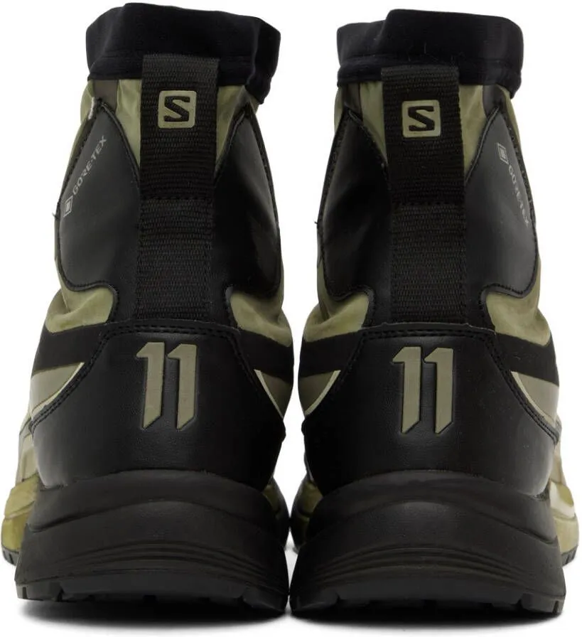 11 by Boris Bidjan Saberi Khaki & Black Salomon Edition Bamba 2 GTX High Sneakers