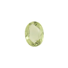 1.61ct Oval Cut Light Green Madagascar Sapphire SO339