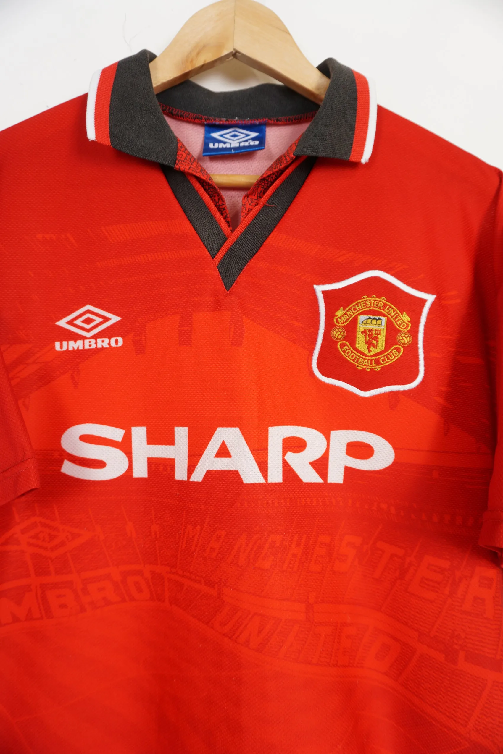 1994-96 Manchester United Cantona Home Football Shirt (L)