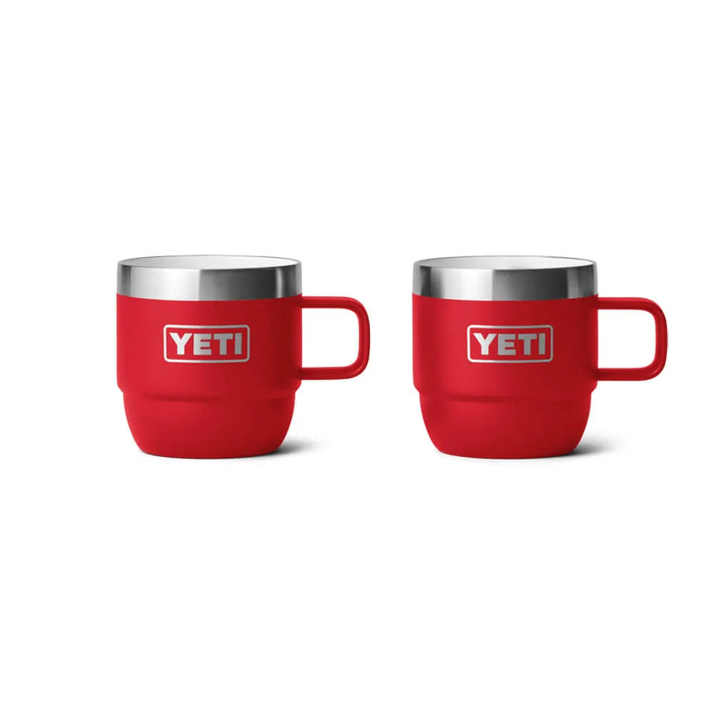 21071502532 TAZA RAMBLER 6oz STACKABLE 2 PIEZAS RESCUE RED MARCA YETI