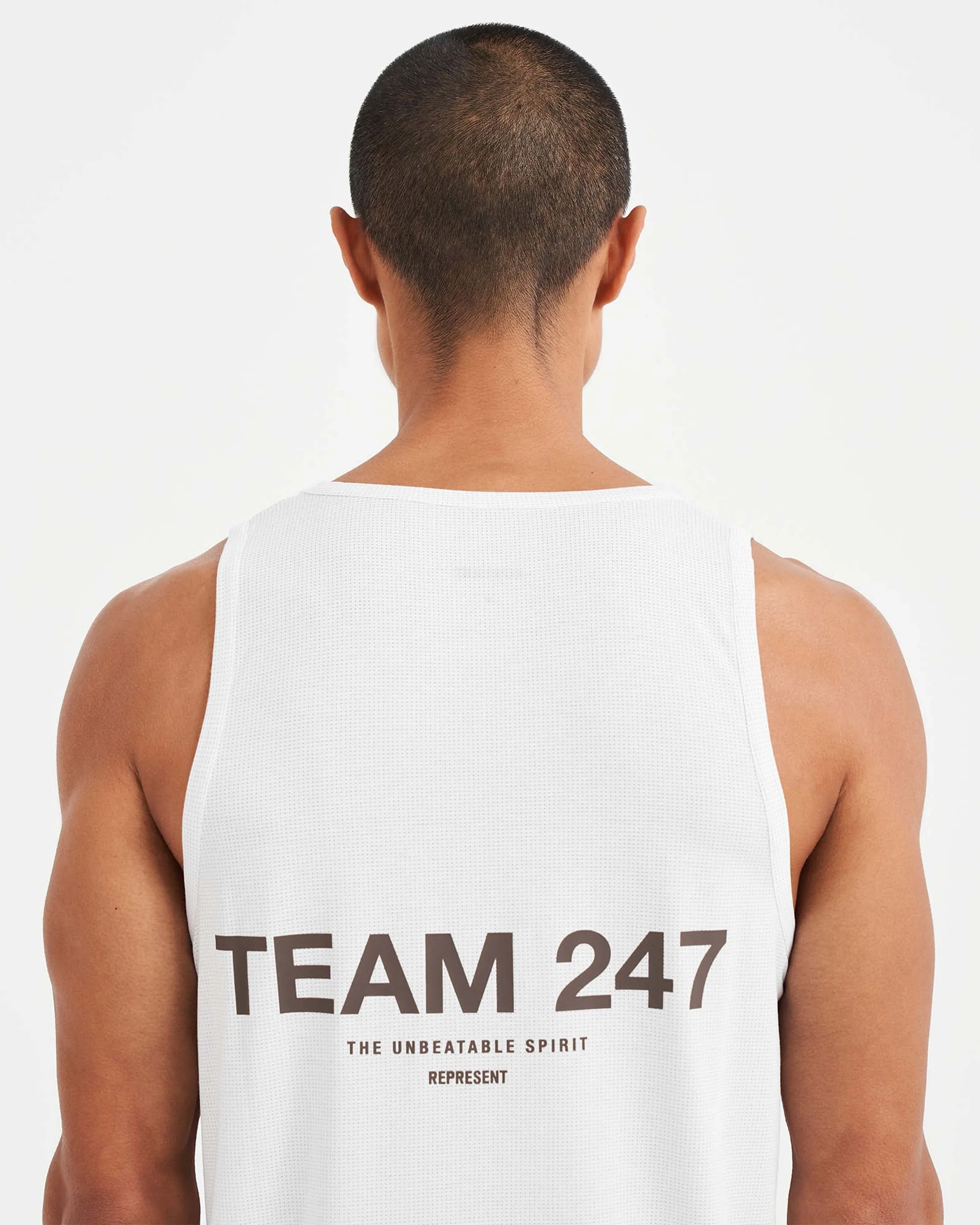 247 Team Run Vest - Flat White