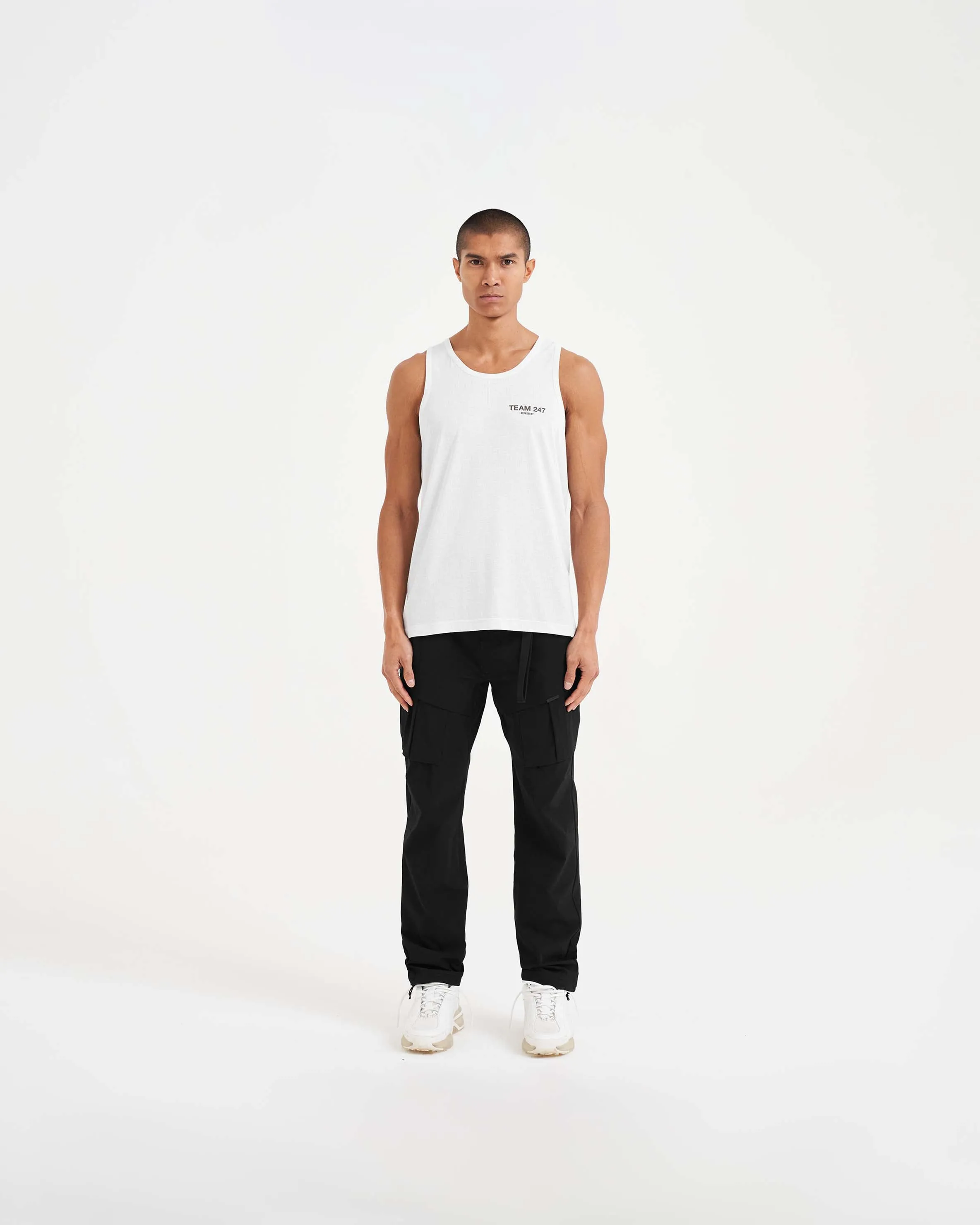 247 Team Run Vest - Flat White