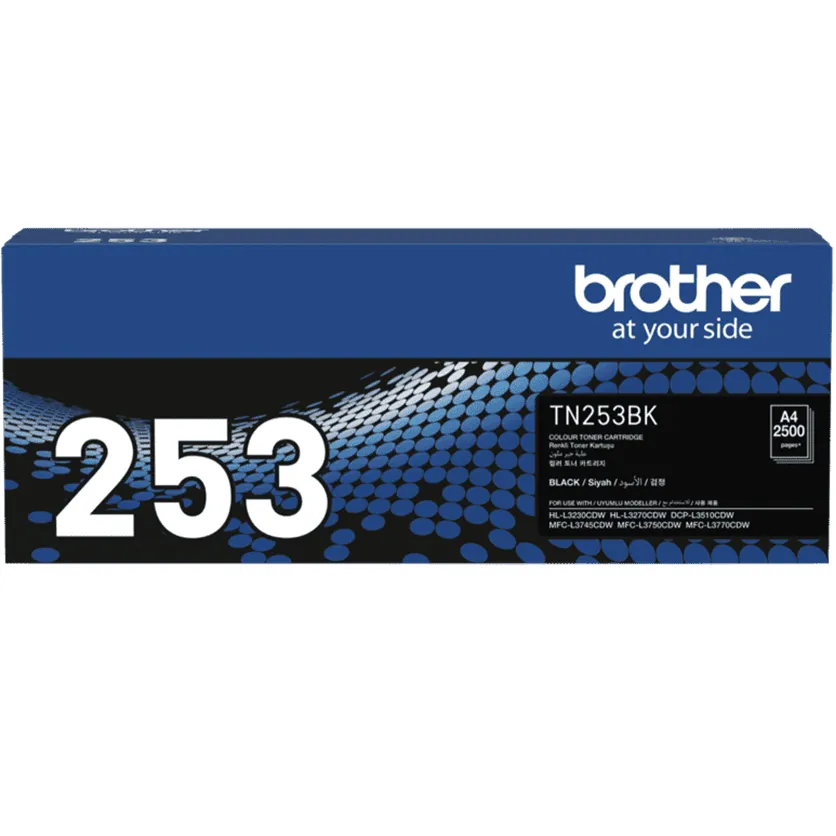3 Pack Brother TN253 Ink Toner Cartridge Black TN-253BK HLL3230CDW/HLL3270CDW/MFCL3745CDW/MFCL3770CDW