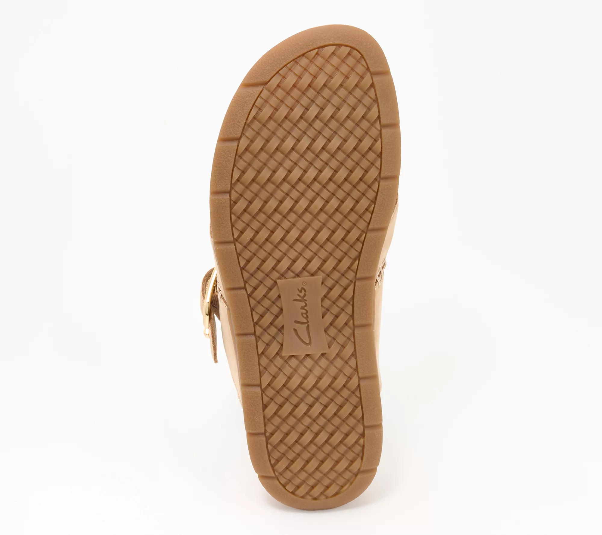"As Is" Clarks Collection Leather Slide Sandals- Reileigh Park