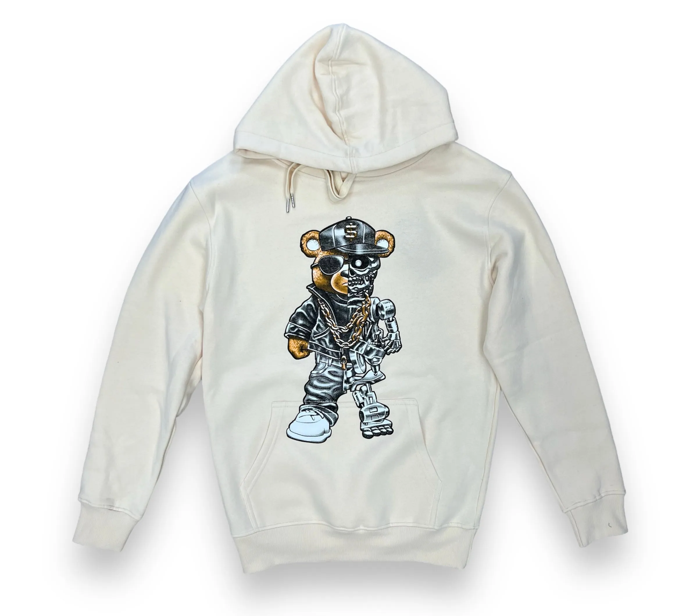 3Forty Half & Half Cream Hoodie