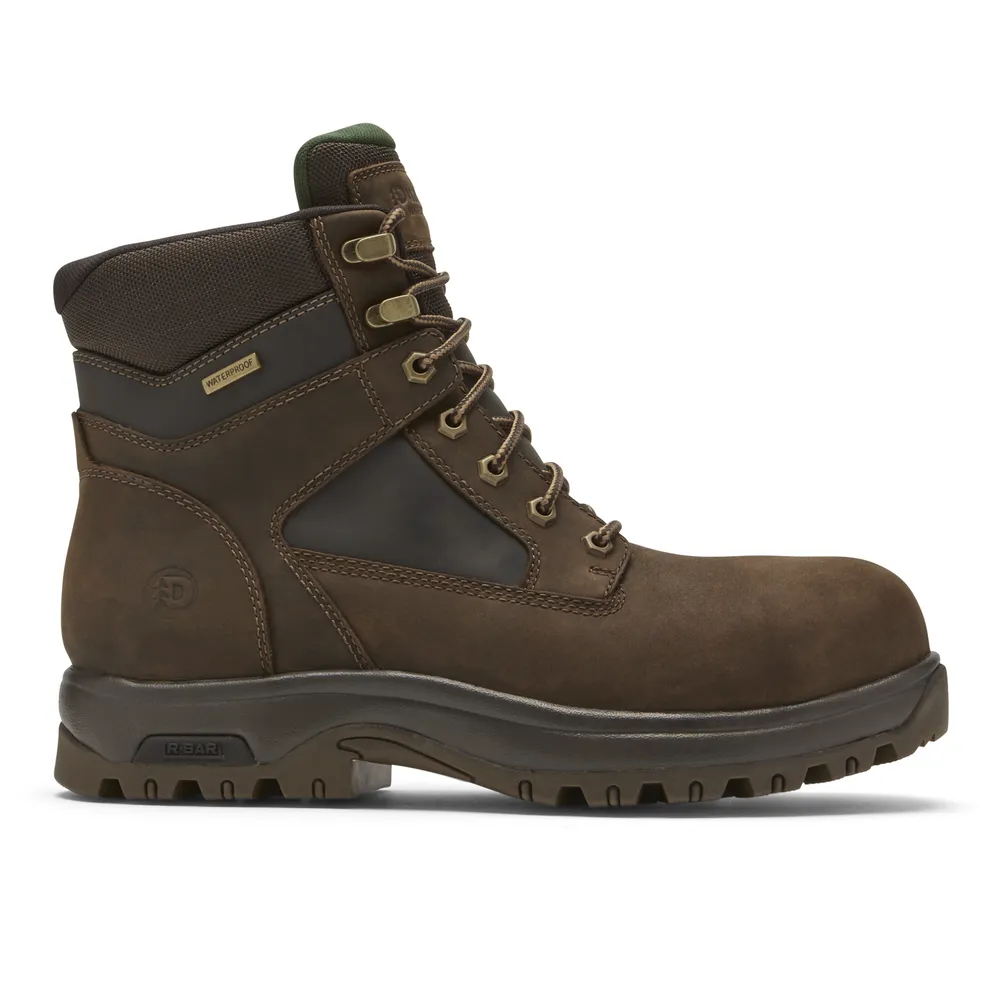  8000Works 6 Inch Safety Toe Boot D Width in Brown  