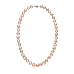 9.5-10.5 mm 18 inch AA+ Pink to Peach Freshwater Pearl Necklace