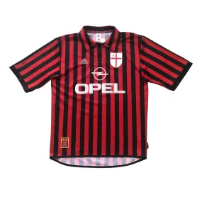 AC Milan 1999/2000 Centenary RARE Original Adidas Home Football Shirt Medium/Large
