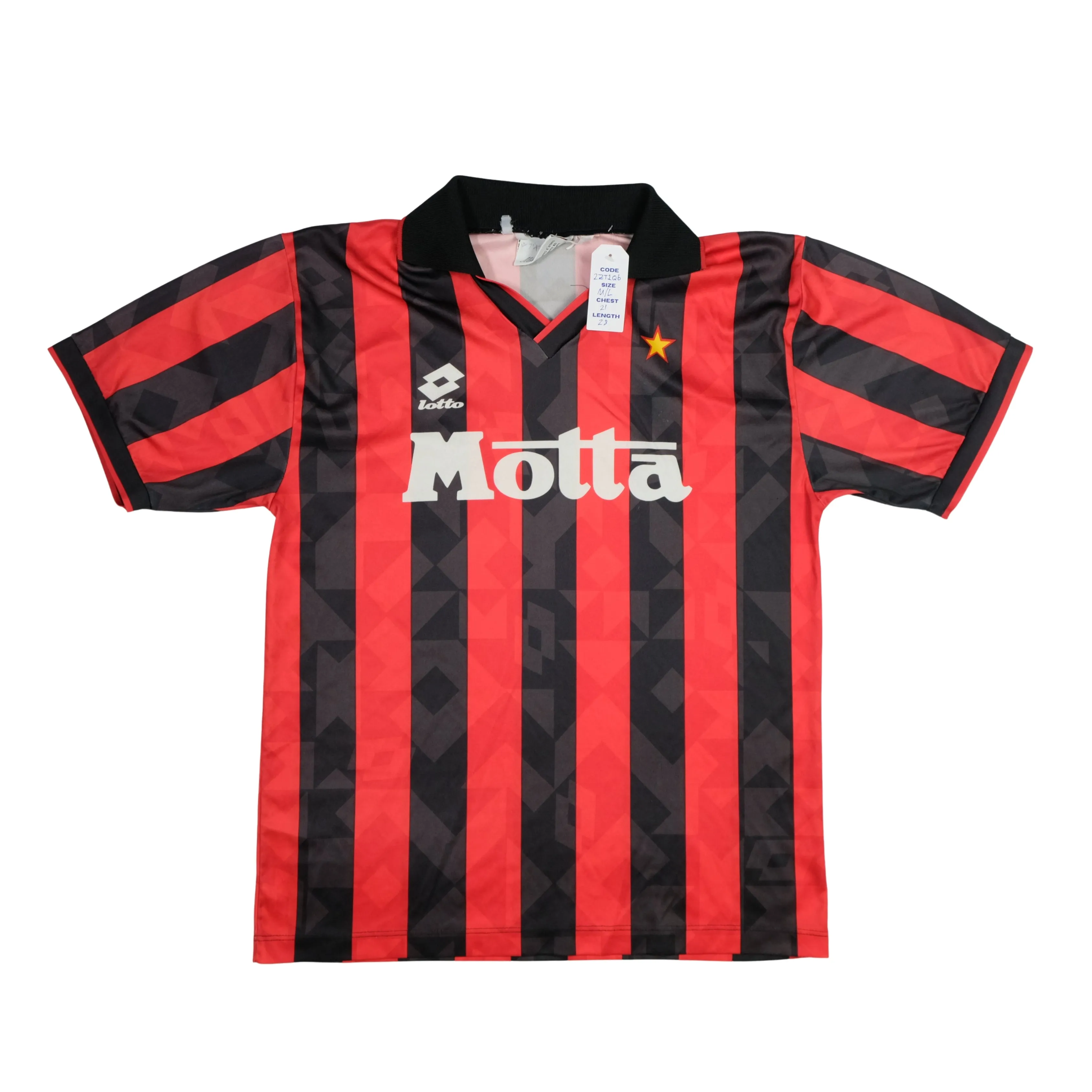 AC Milan Italy 1993/1994 Original Lotto Home Football Shirt Medium/Large