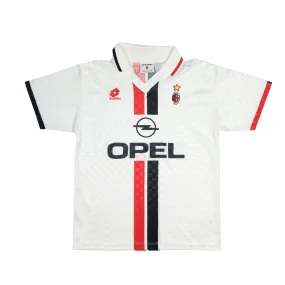 AC Milan Italy 1995/1996 Original Lotto Away Football Shirt Medium