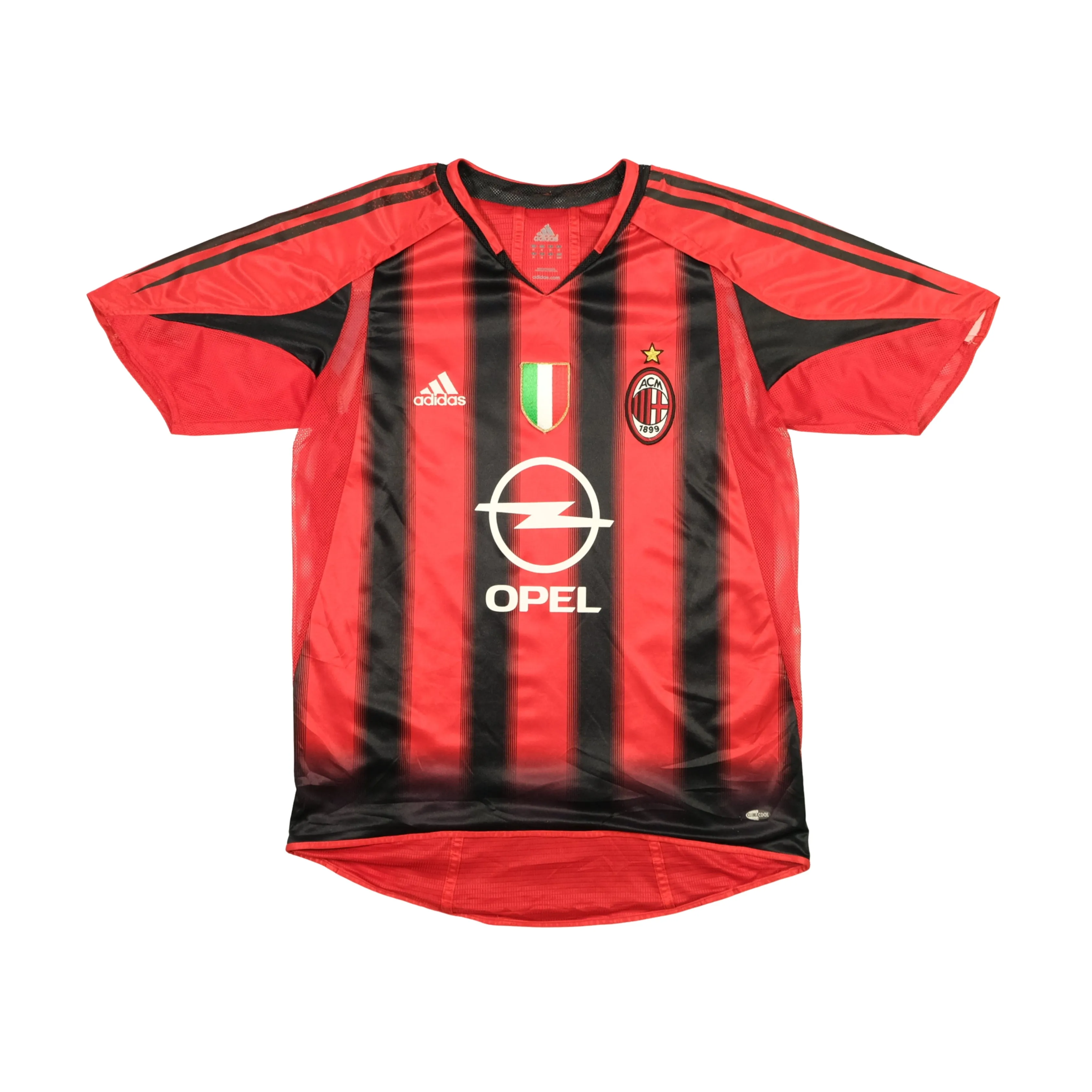 AC Milan Italy Player Issue Nesta 13 2004/2005 Original Adidas Home Football Shirt Small/Medium