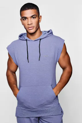 Active Sleeveless Gym Hoodie
