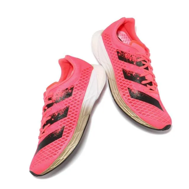 adidas Adizero Pro W Pink Black White Women Running Spor...