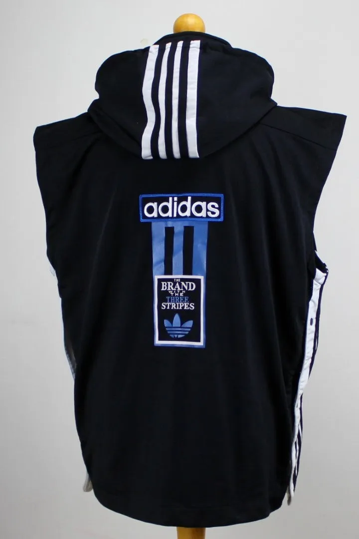 Adidas hooded sleeveless top Black Extra Large