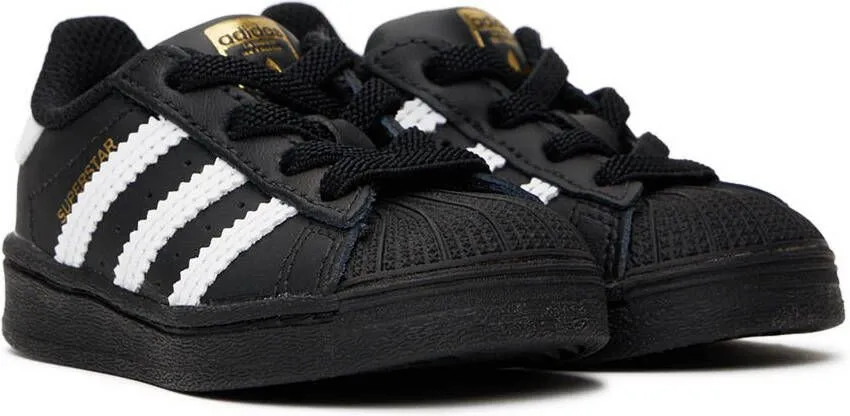 Adidas Kids Baby Black & White Superstar Sneakers
