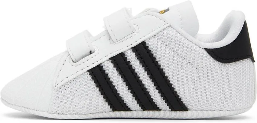 Adidas Kids Baby White Superstar Crib Sneakers