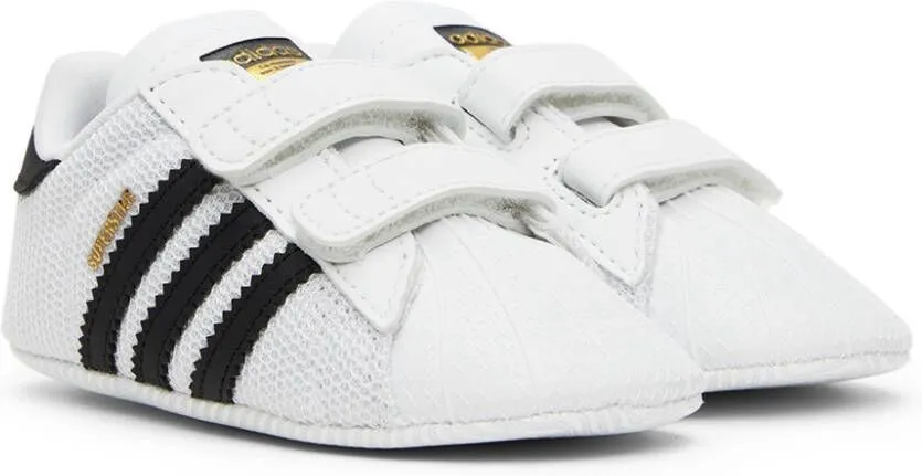 Adidas Kids Baby White Superstar Crib Sneakers