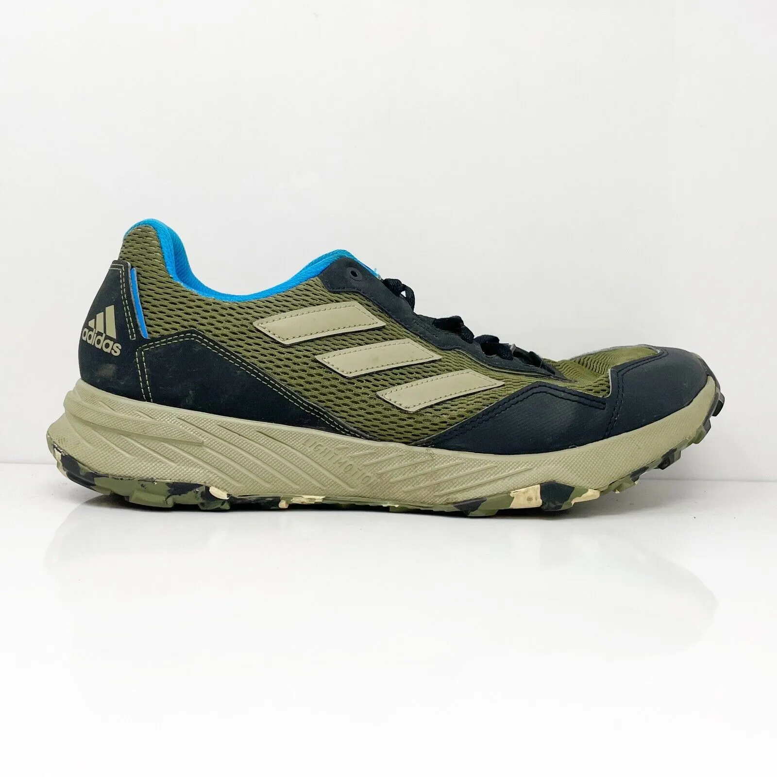 Adidas Mens Tracefinder Q47238 Green Running Shoes Sneakers Size 12