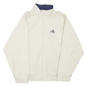 ADIDAS Mens Track Jacket Beige Nylon M