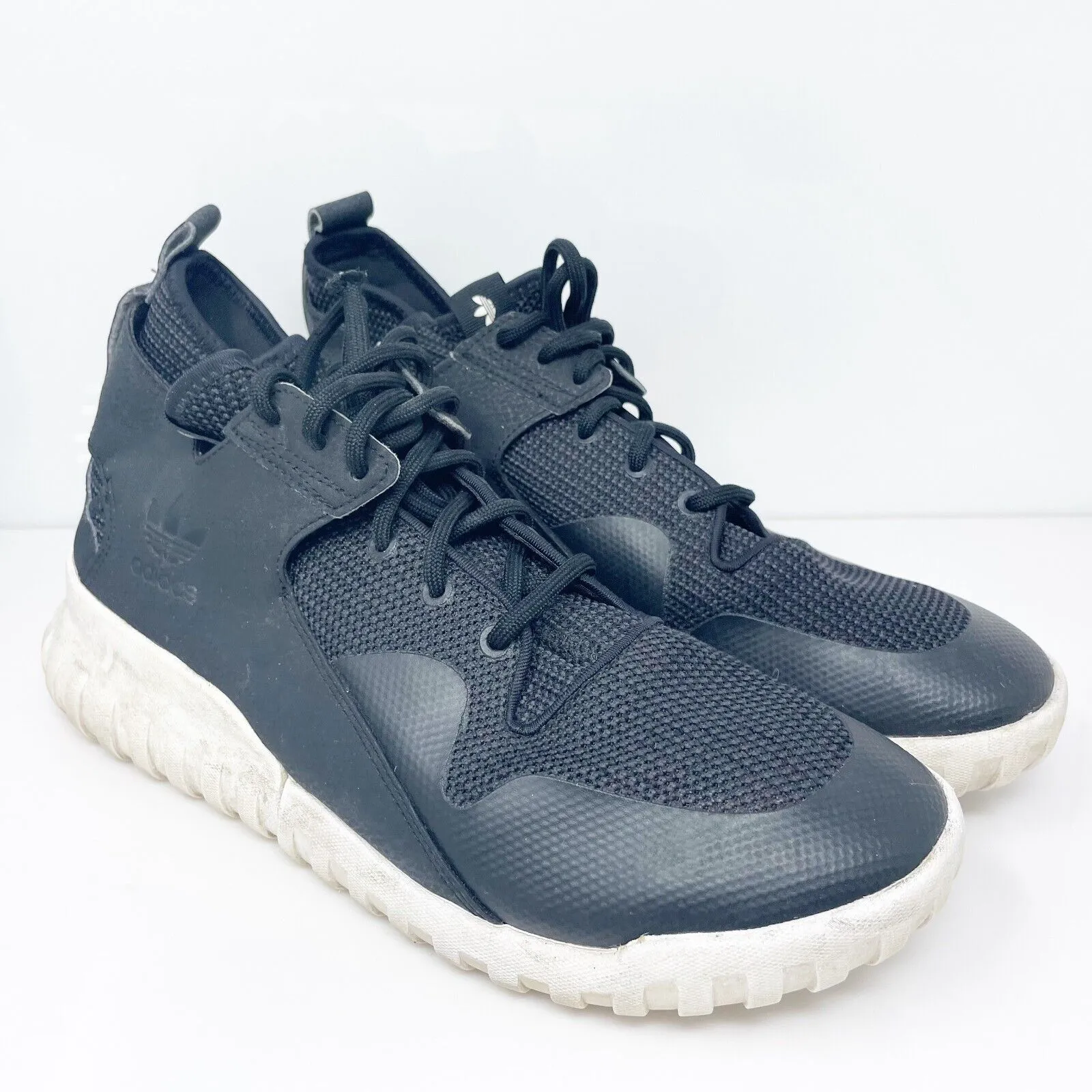 Adidas Mens Tubular X S77843 Black Running Shoes Sneakers Size 9.5