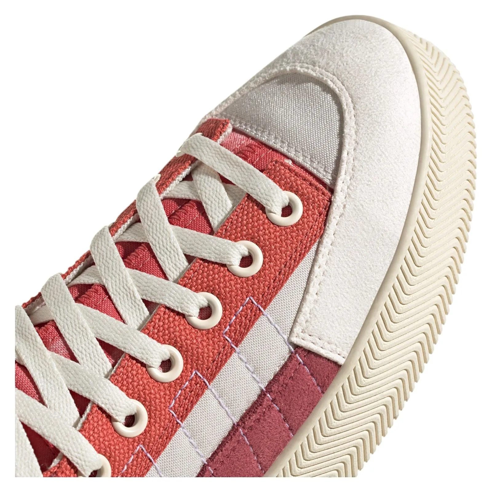 adidas Originals x Parley Nizza Hi Trainers - Chalk White Red
