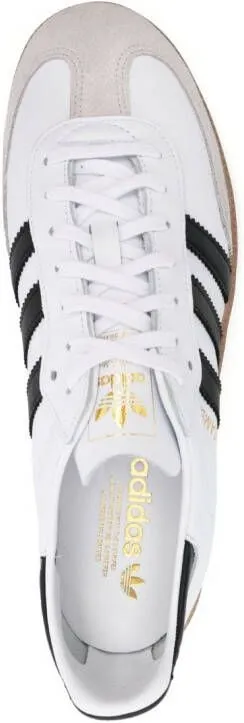 Adidas Samba lace-up leather sneakers White