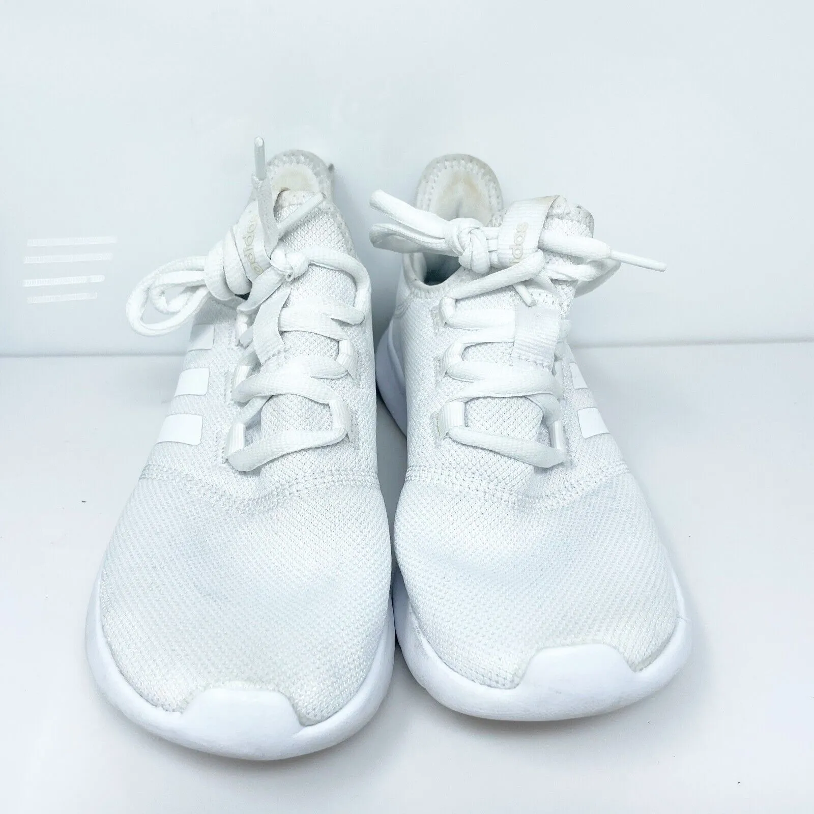 Adidas Womens Cloudfoam Pure 2.0 H04757 White Running Shoes Sneakers Size 7.5