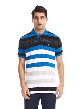 Aeropostale Striped Pique Polo Shirt