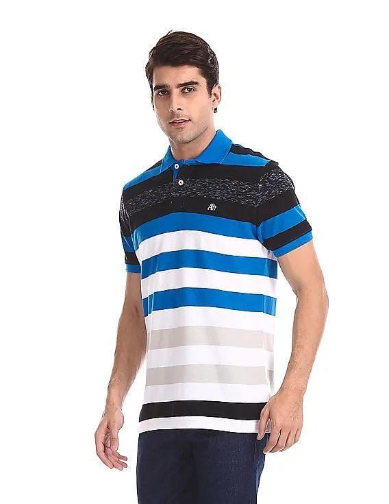 Aeropostale Striped Pique Polo Shirt