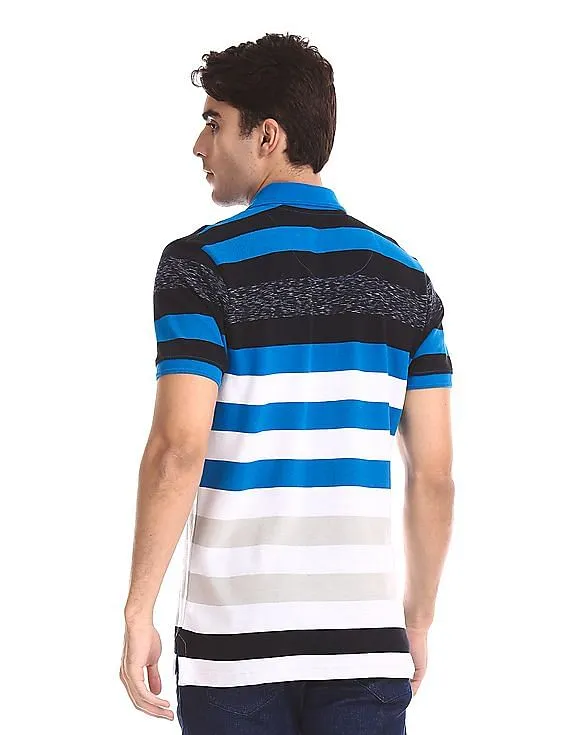 Aeropostale Striped Pique Polo Shirt