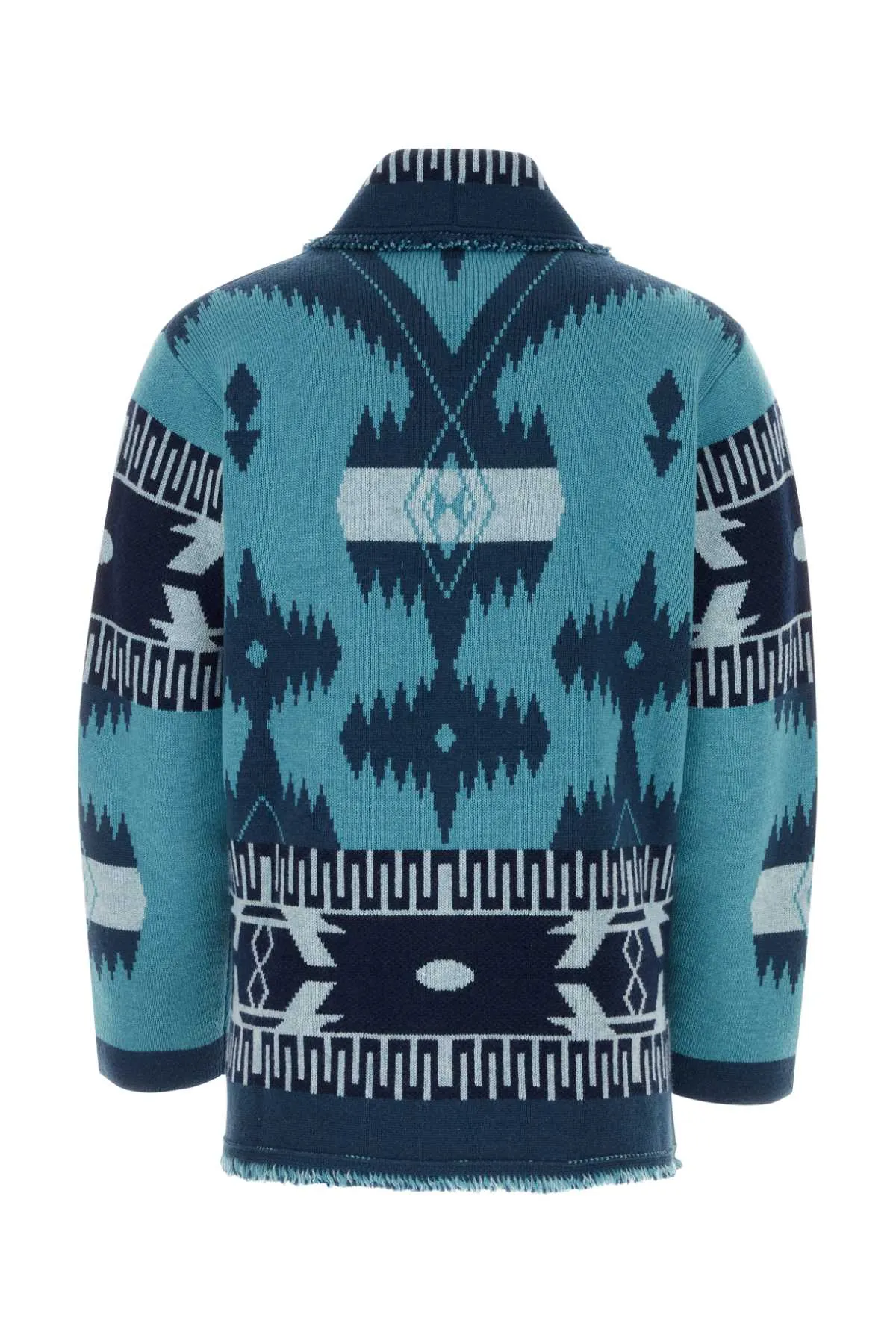 Alanui Embroidered Cashmere Icon Jacquard Cardigan