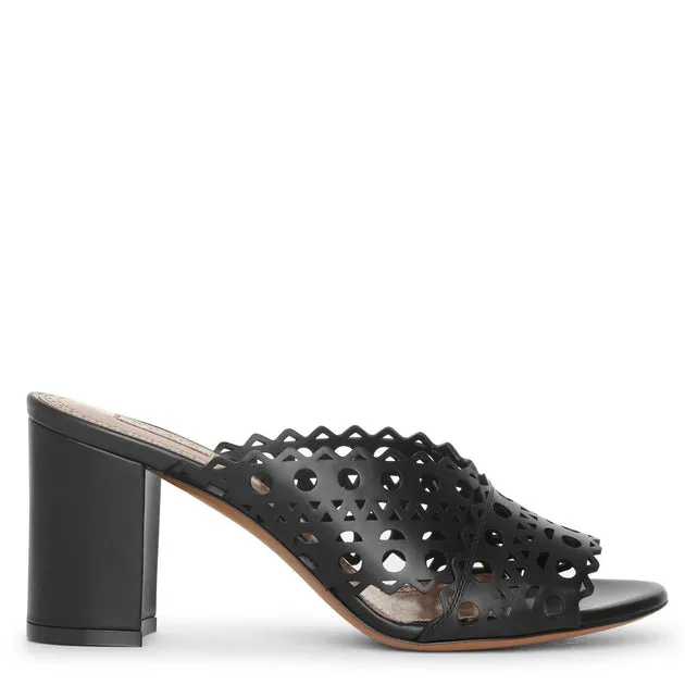 Alaïa Vienne black leather mules
