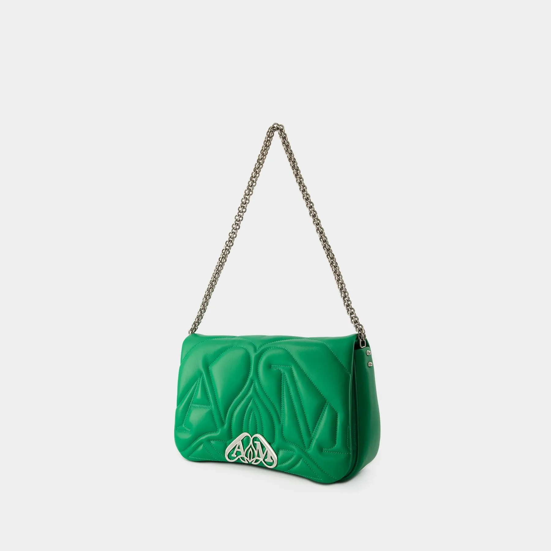 Alexander McQueen  The Seal Crossbody Bag - Alexander McQueen - Leather - Green