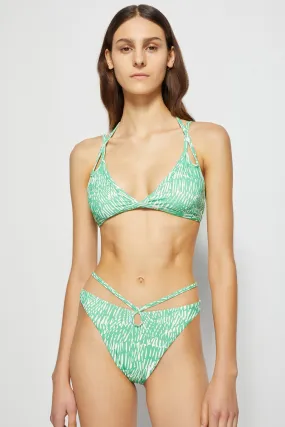 Aliana Printed Bikini Top