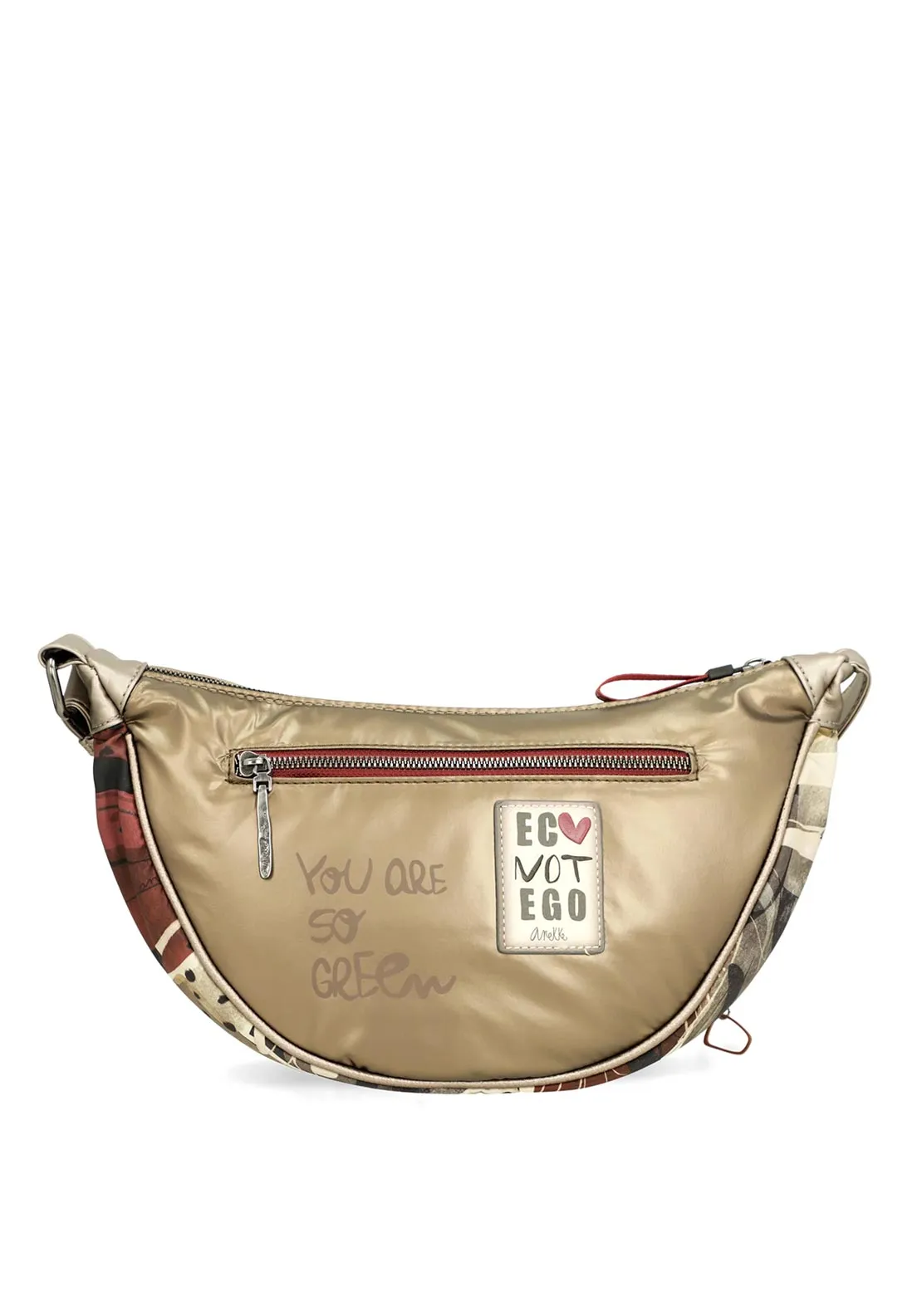 Anekke Metallic Crossbody Bag, Bronze Multi