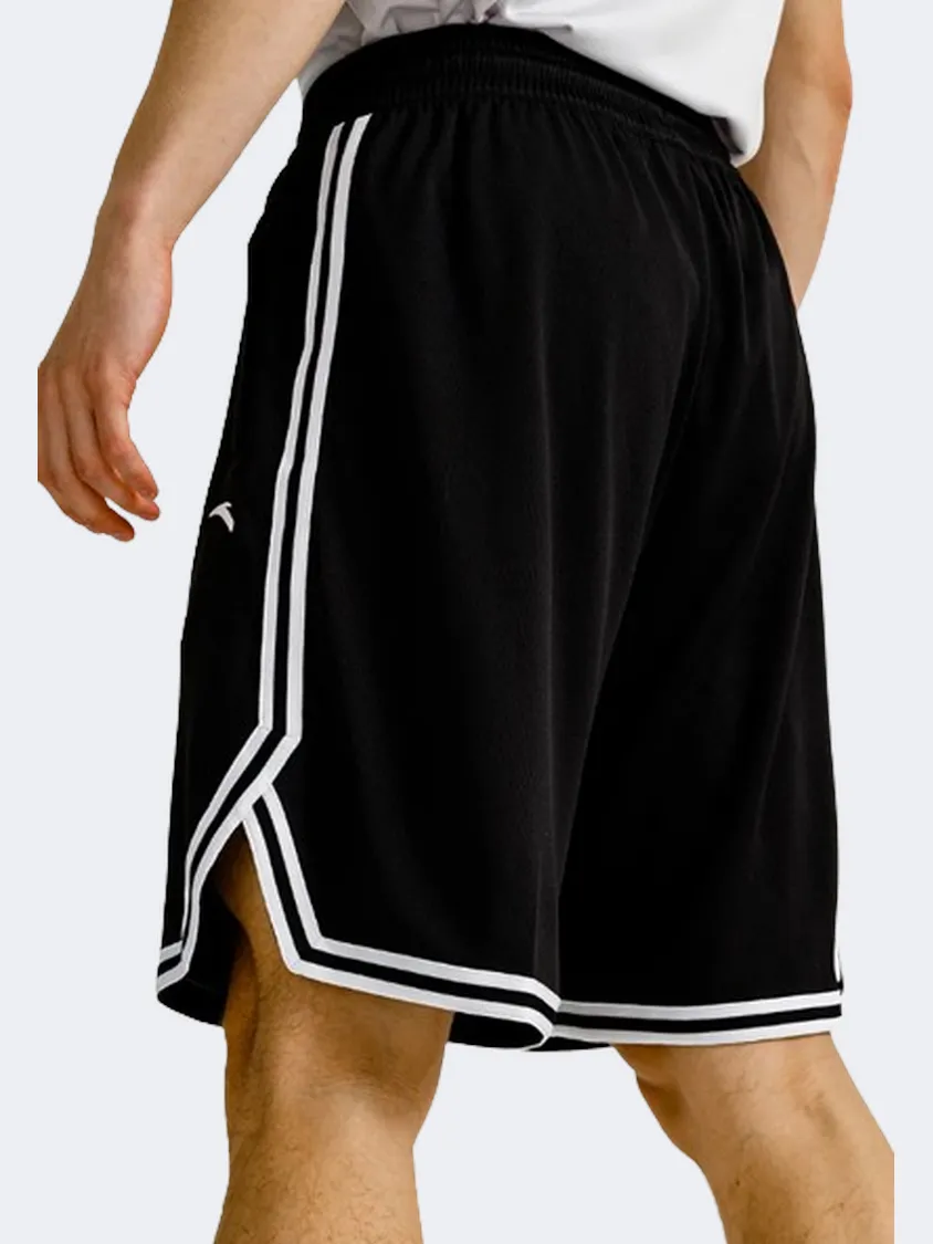 Anta Knitted Game Men Basketball Short Black/White