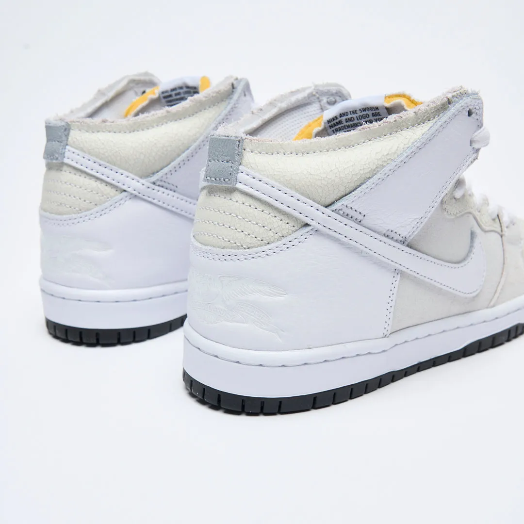 Anti-Hero Skateboards x Nike SB - Dunk High QS (White/White-Black)