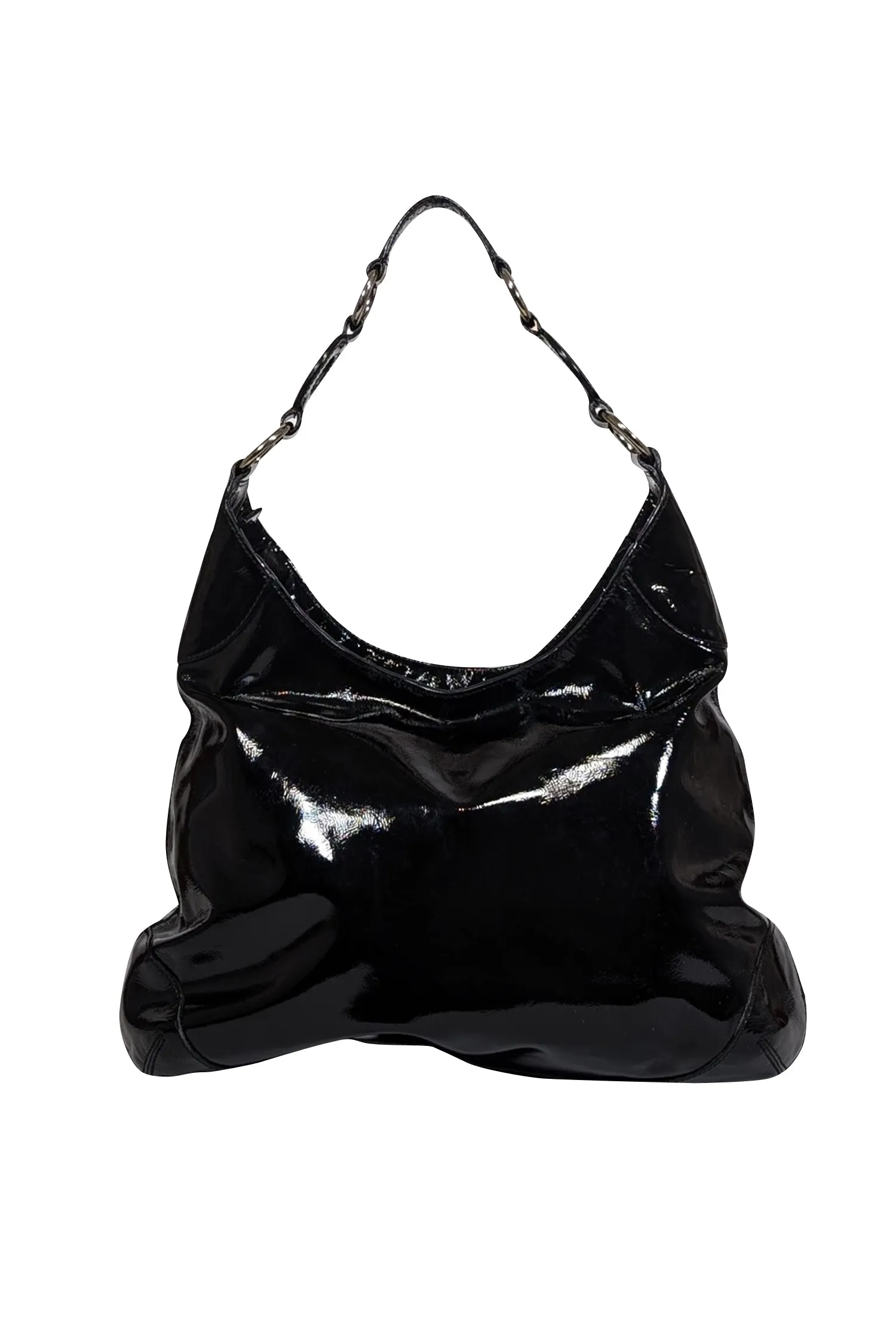 Anya Hindmarch - Black Patent Leather Shoulder Bag