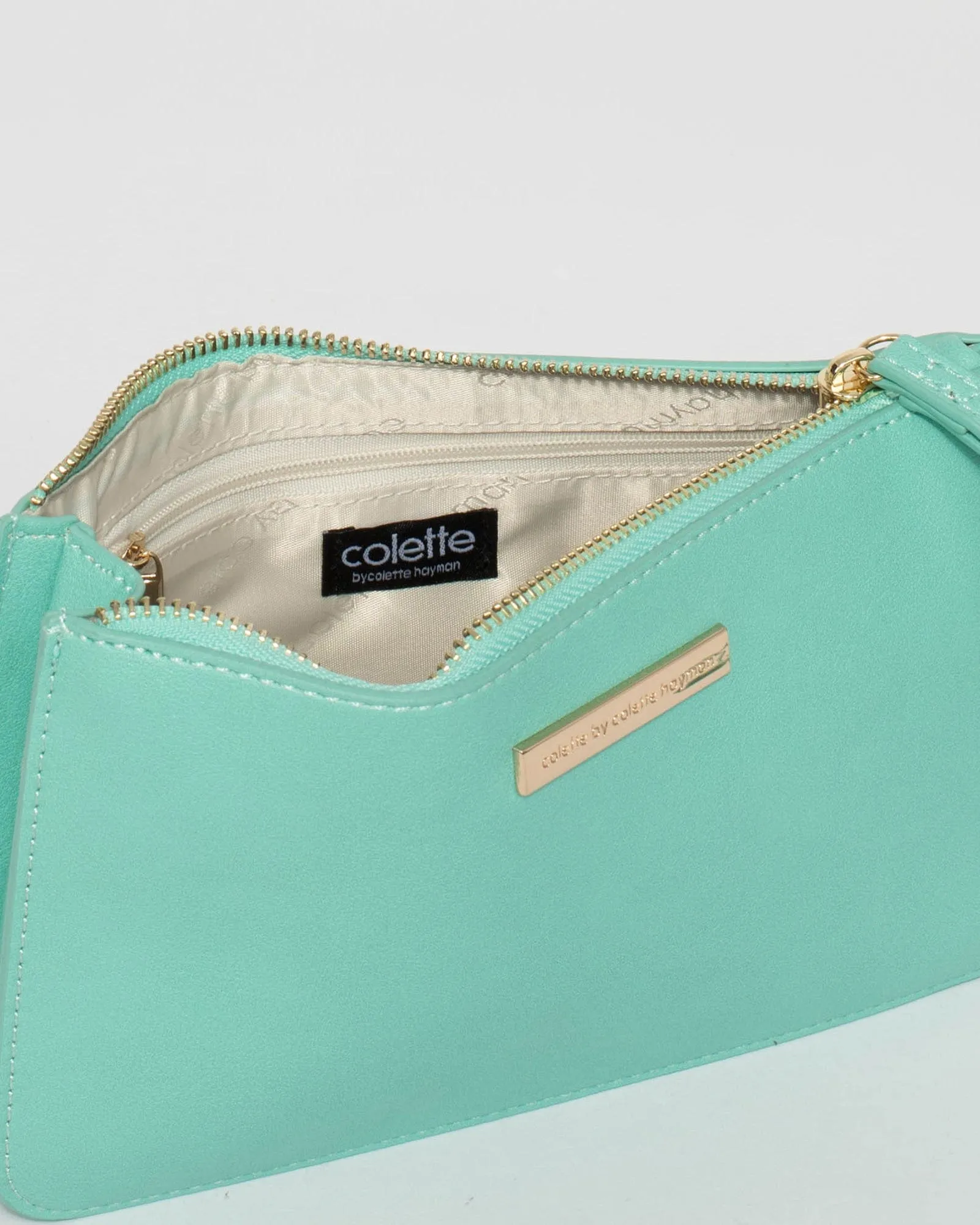 Aqua Willow Wristlet Clutch Bag