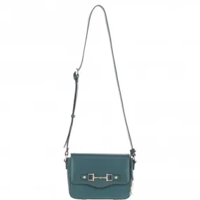 Ashwood Flap Over Leather Crossbody Bag Green: Z-75